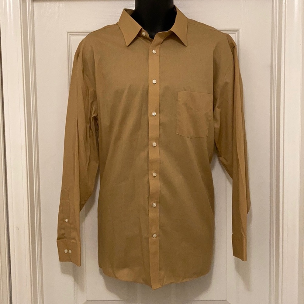 Gold Stafford Dress Shirt
